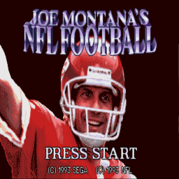 Joe Montana's NFL Football (U) Title Screen